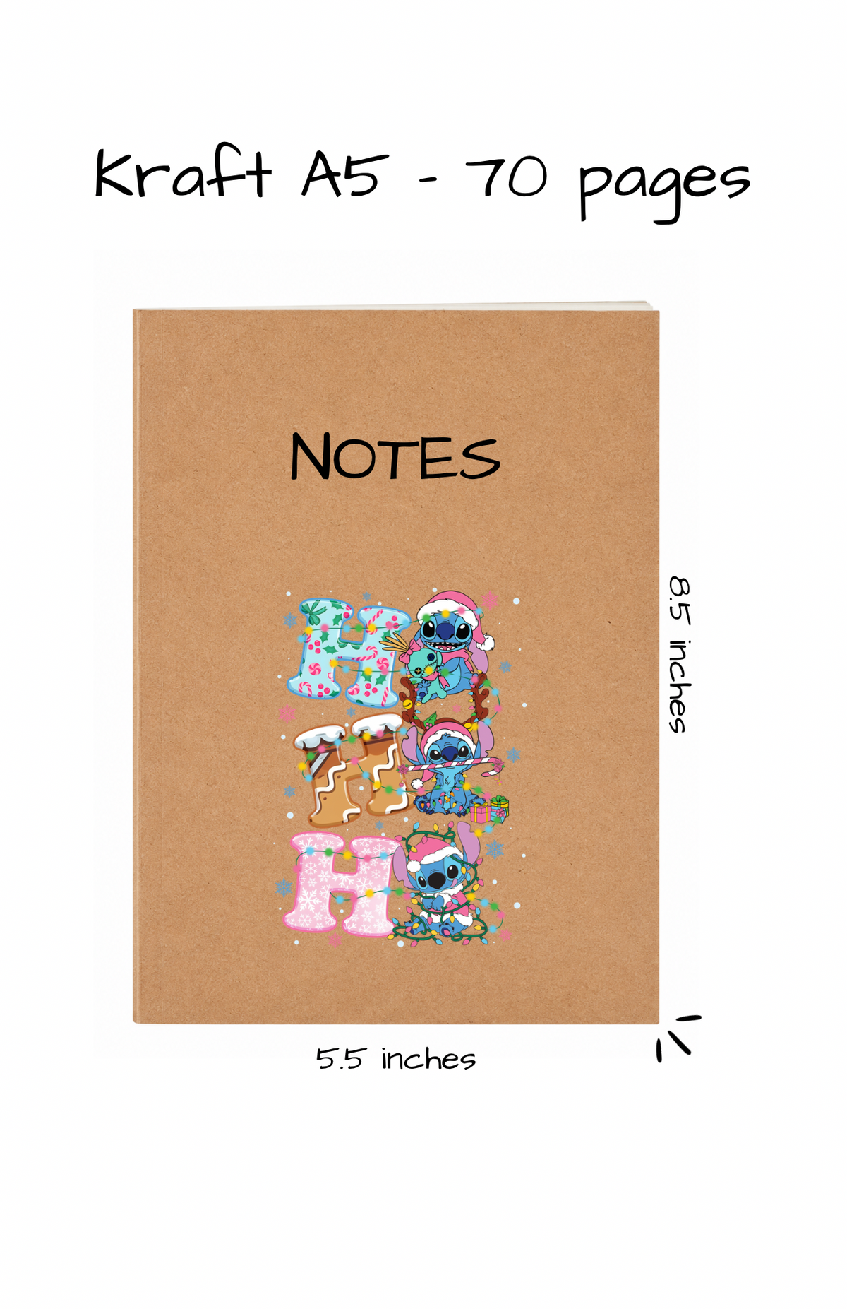 KRAFT NOTEBOOK A5 - 2026 COLLECTION CHRISTMAS