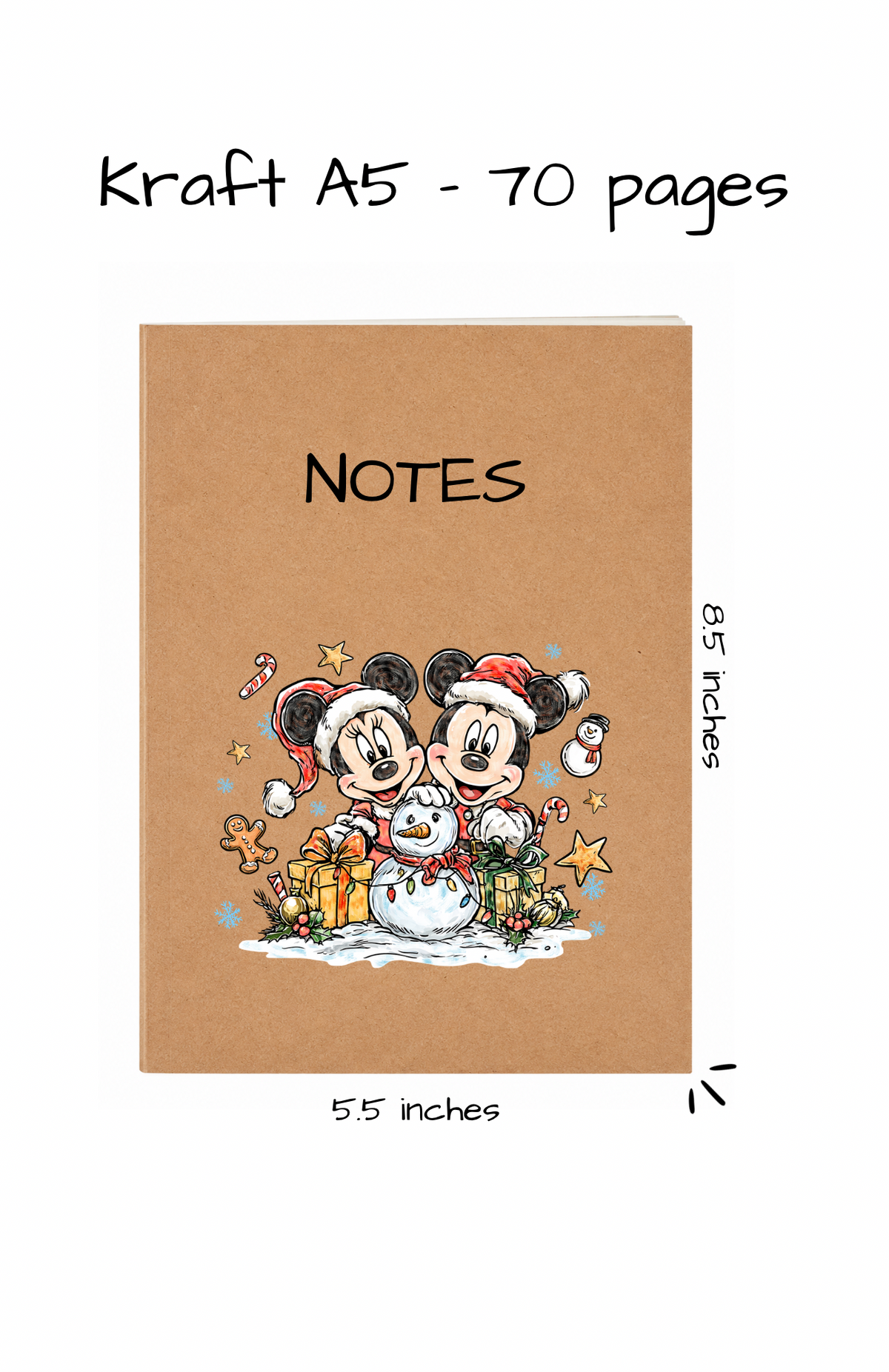 KRAFT NOTEBOOK A5 - 2026 COLLECTION CHRISTMAS