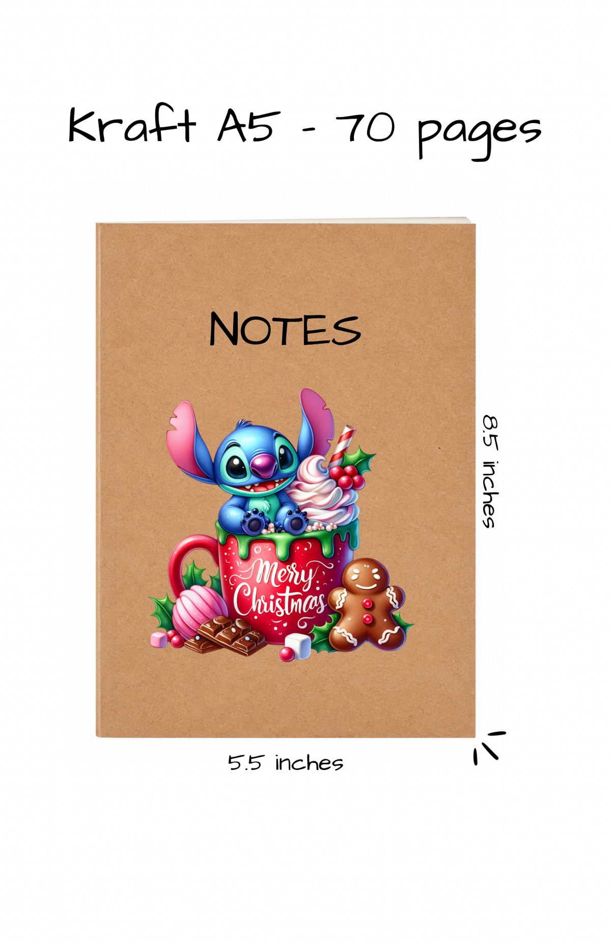 KRAFT NOTEBOOK A5 - 2026 COLLECTION CHRISTMAS