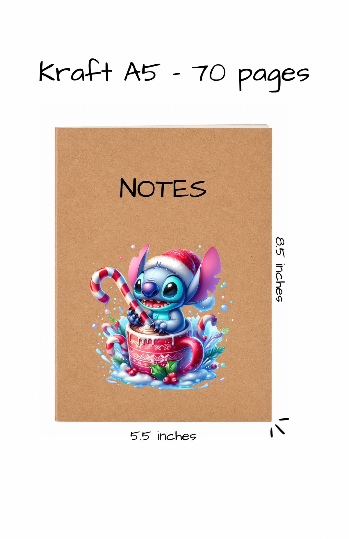 KRAFT NOTEBOOK A5 - 2026 COLLECTION CHRISTMAS