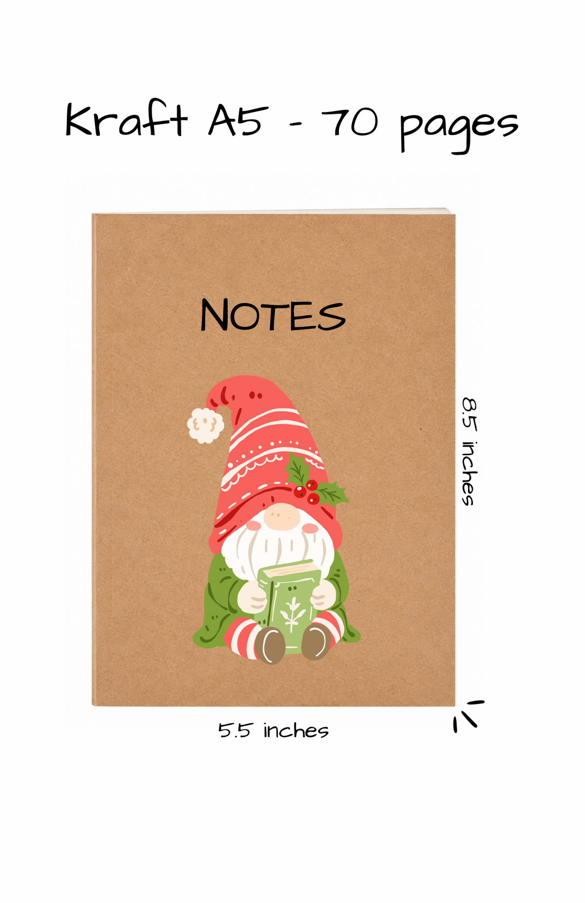 KRAFT NOTEBOOK A5 - 2026 COLLECTION CHRISTMAS
