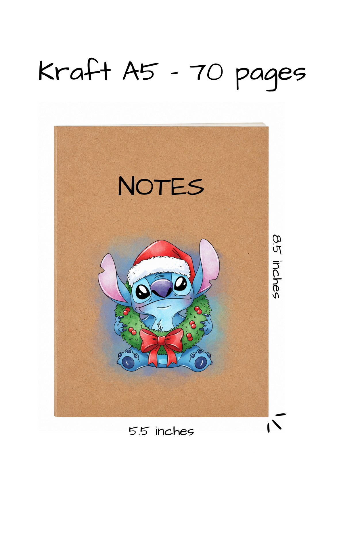 KRAFT NOTEBOOK A5 - 2026 COLLECTION CHRISTMAS
