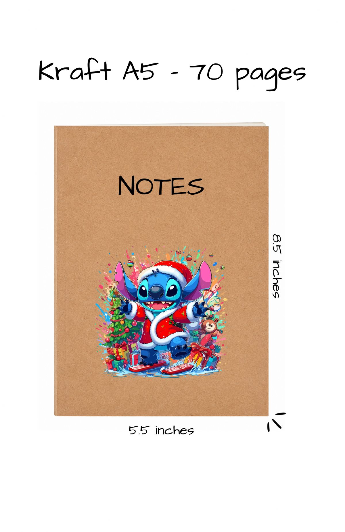 KRAFT NOTEBOOK A5 - 2026 COLLECTION CHRISTMAS