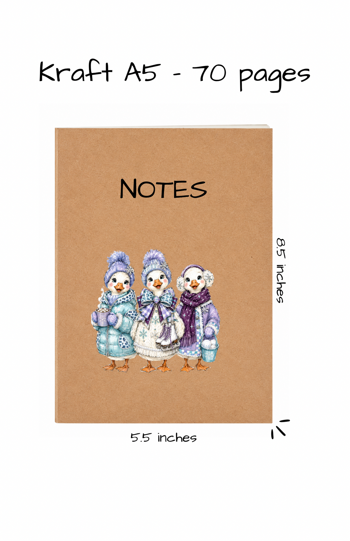 KRAFT NOTEBOOK A5 - 2026 COLLECTION CHRISTMAS