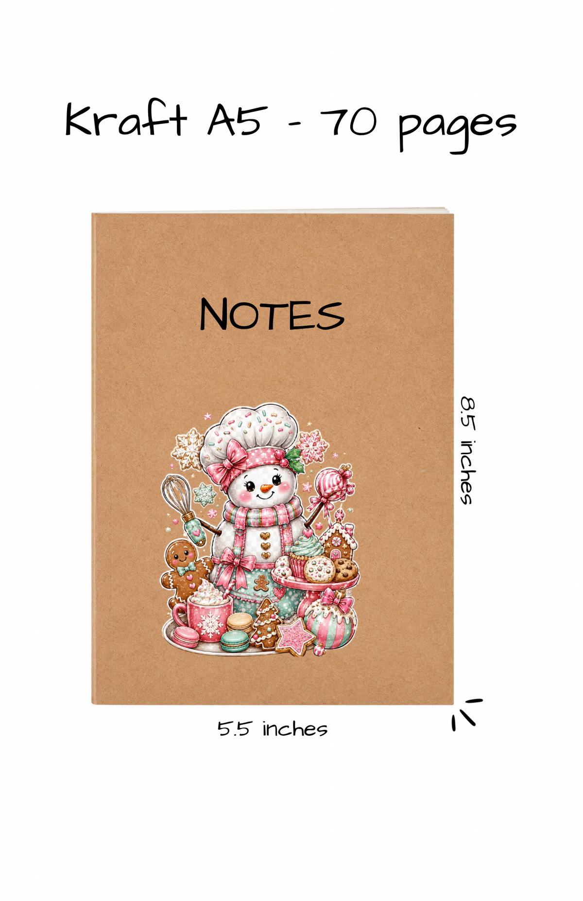 KRAFT NOTEBOOK A5 - 2026 COLLECTION CHRISTMAS