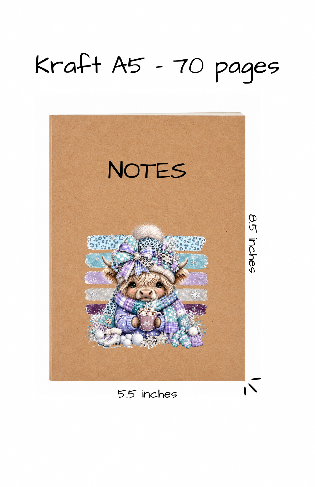 KRAFT NOTEBOOK A5 - 2026 COLLECTION CHRISTMAS