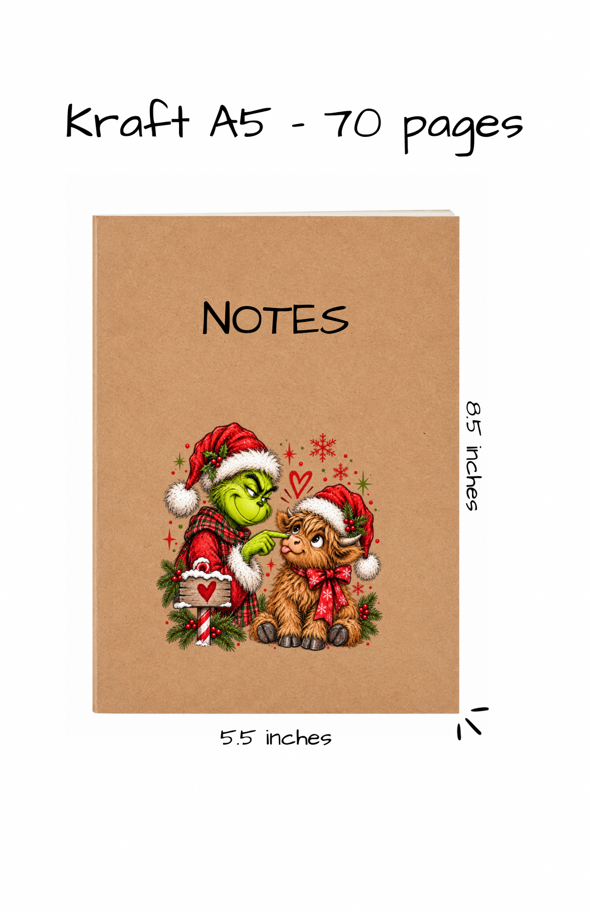 KRAFT NOTEBOOK A5 - 2026 COLLECTION CHRISTMAS