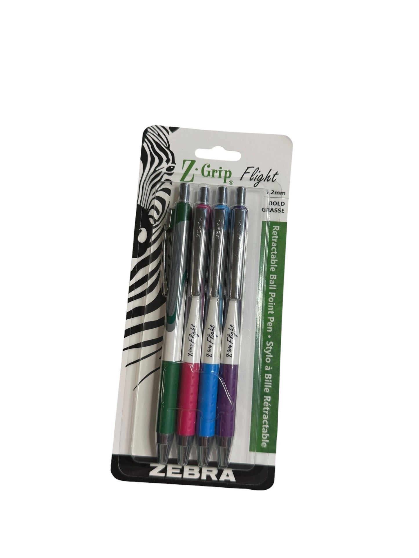 Z-Grip Flight Retractable Ball point Set - 1.2mm - Assorted Color