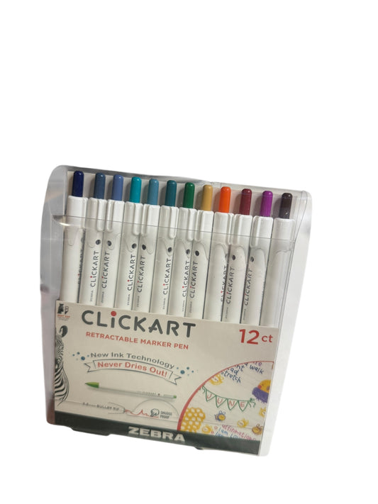 Retractable Marker Pen Set - 12 packs