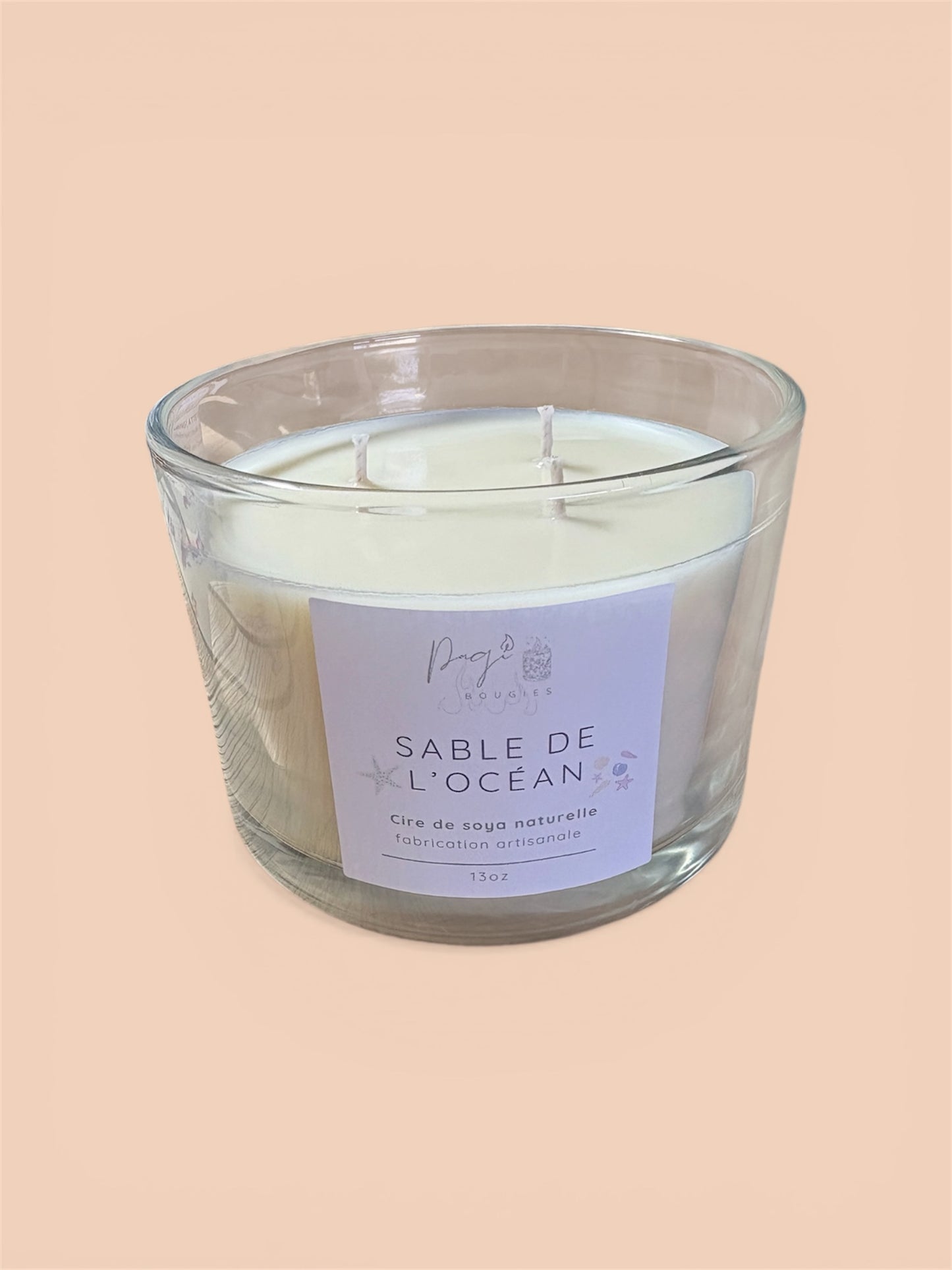 Bougie Sable Océan - 13 oz