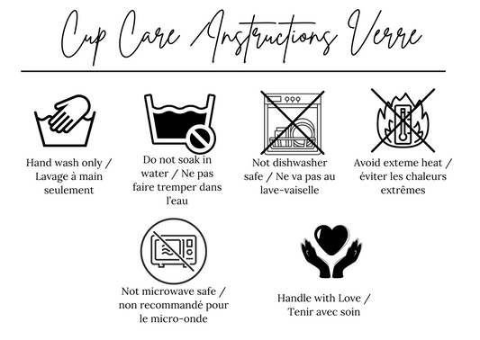 Cup Care Instructions (50 units)