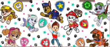 UVDTF TRANSFER CUP WRAP - RTS - Paw Patrol