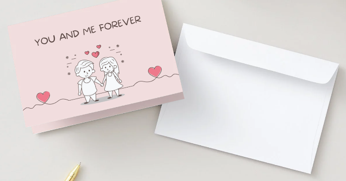 You and Me Forever Card - Valentines