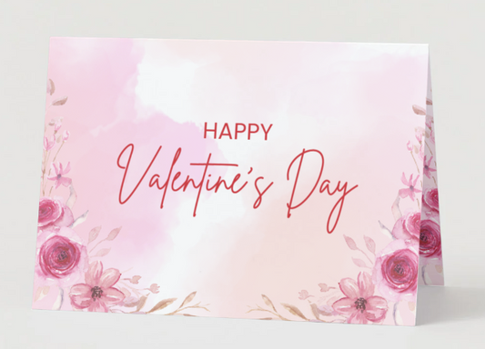 Carte florale de la Saint-Valentin - Saint-Valentin