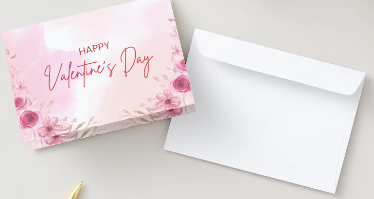 Valentines Floral Card- Valentines