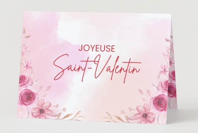 Valentines Floral Card- Valentines