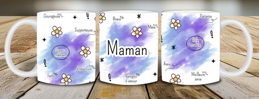 Maman White mug