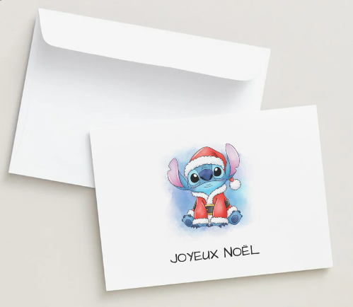 Blue Alien Holiday - Holiday Wishes Greeting Card 🎄 | Envelope Included
