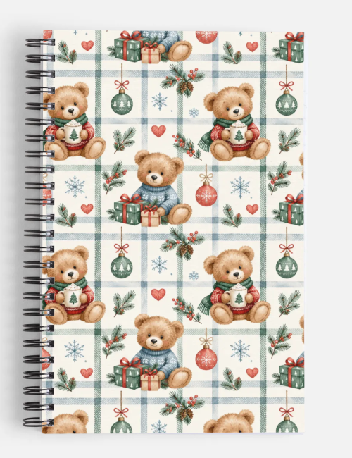 Holiday Bears - 4.5x5.5 inch – Cute  Aesthetic – 50 Pages