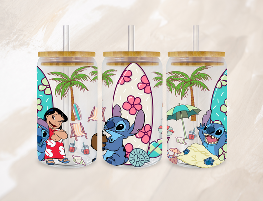 UVDTF TRANSFER CUP WRAP - RTS - Surfing Stich