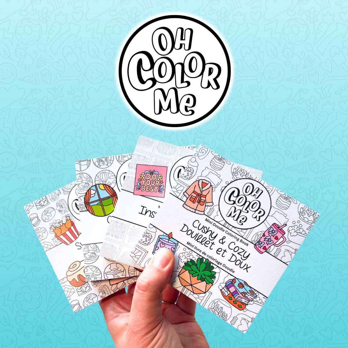 Mini livre de coloriage Halloween - Effrayant et douillet, cadeau pour les amoureux des livres