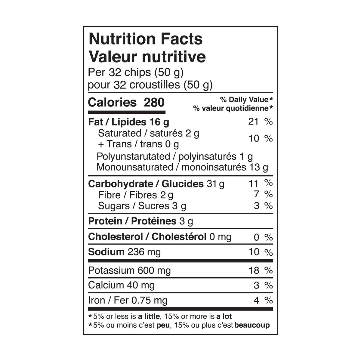 Chips de pomme de terre biologiques saveur aneth crémeuse 135 g