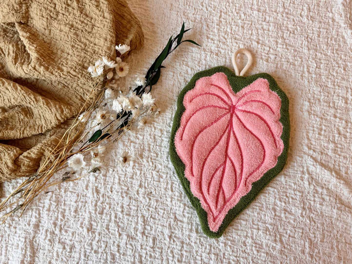 Modern hanging hand towel