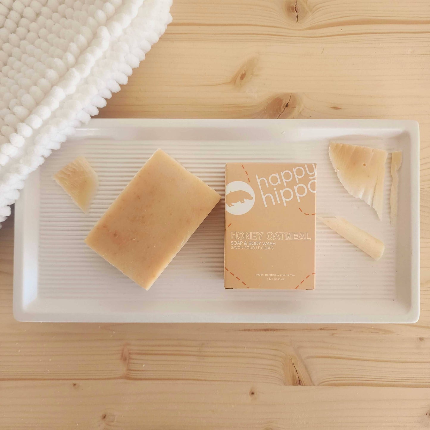 Savon naturel à l'avoine et au miel