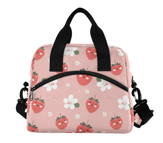XL Insulated Lunch Bag | Strawberry Blossom | 15L Thermal Cooler Tote