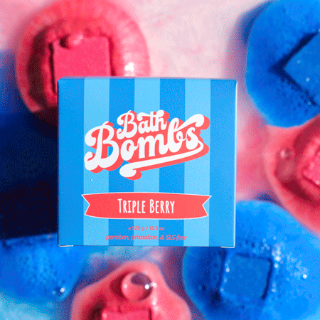 Bombes cubiques Triple Berry