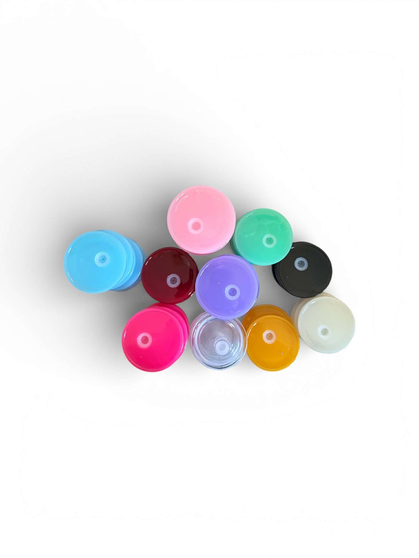 Colorful Lid - 16 oz glass