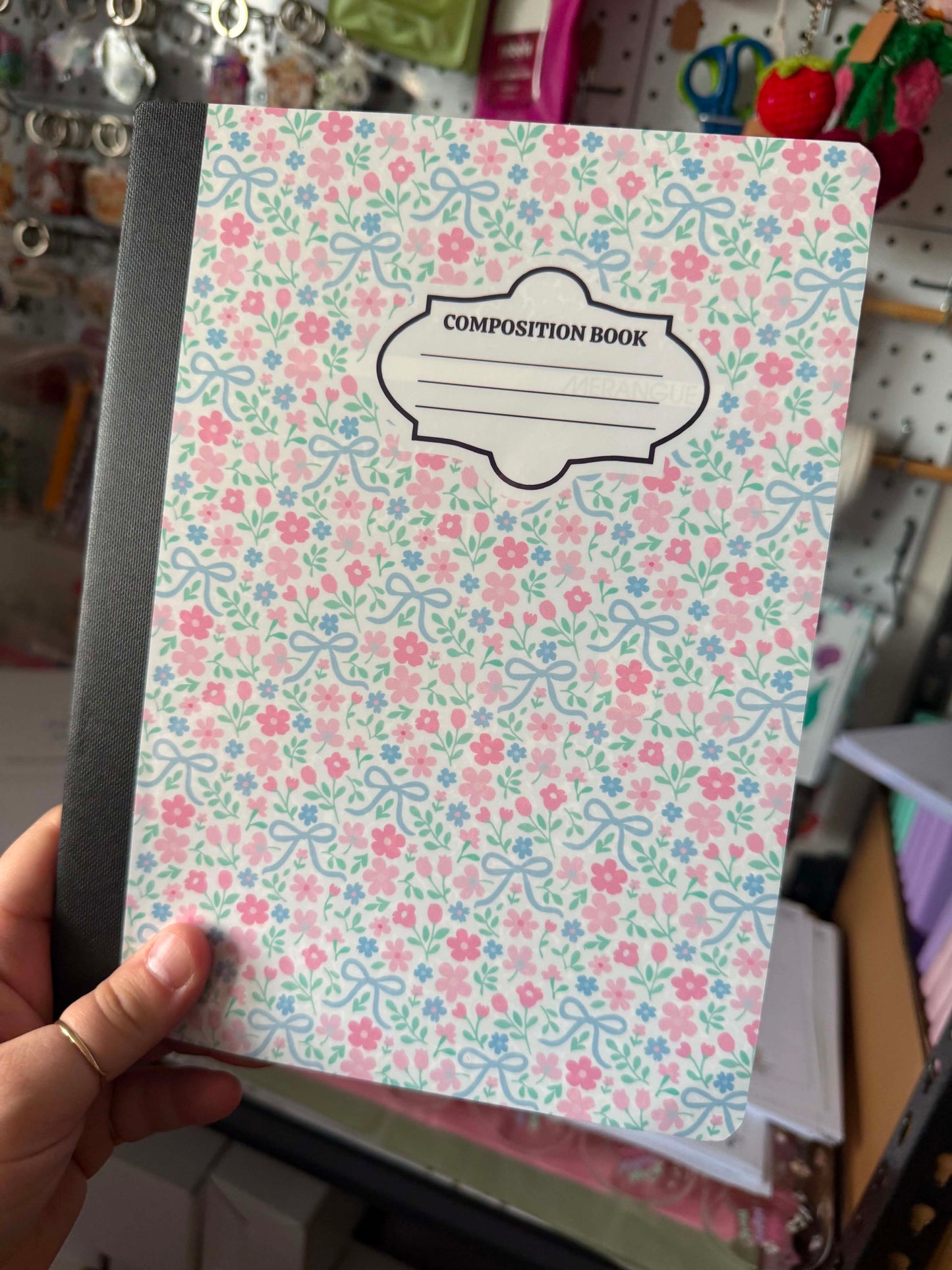 Flower - Composition Notebook – 7x10 inches, 100 Lined Pages – Trendy Stationery