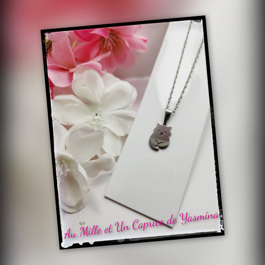 Cat - Delicate Minimal Necklace – Stainless steel – Timeless Gift