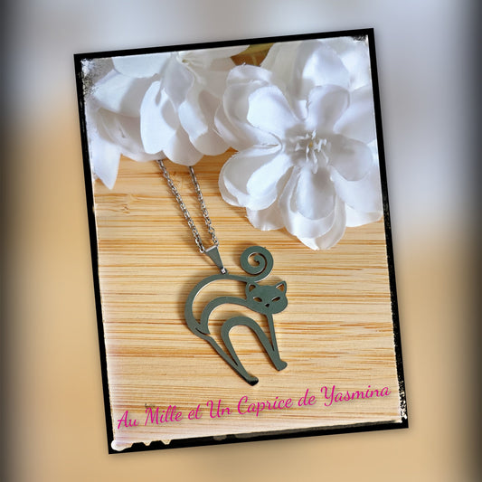 Cat - Delicate Minimal Necklace – Stainless steel – Timeless Gift