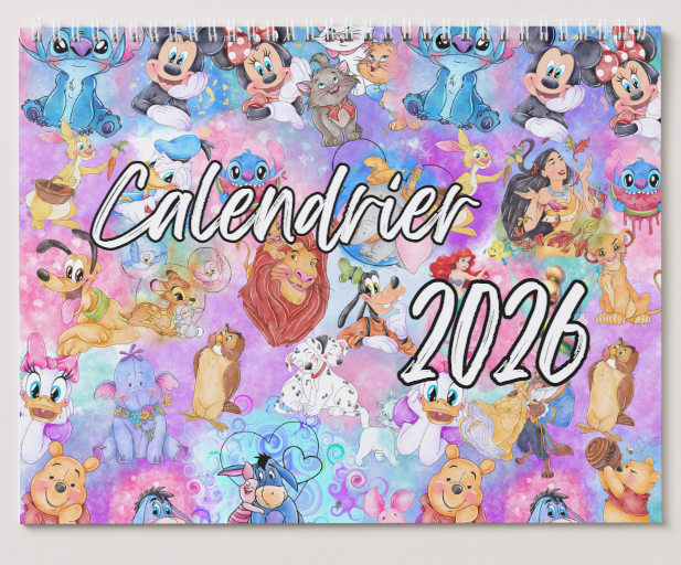 Mix fairytale/ Mixte féerique/ Calendrier mural 2026 / 2026 Wall Calendar