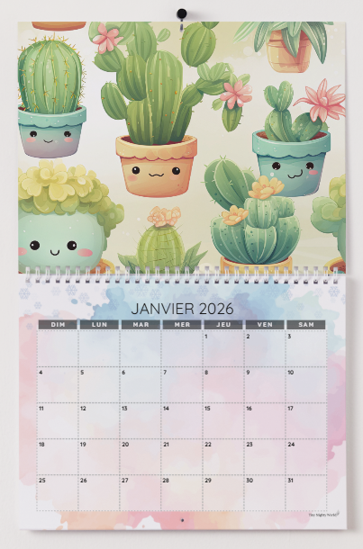 Plants/ Plantes/ Calendrier mural 2026 / 2026 Wall Calendar