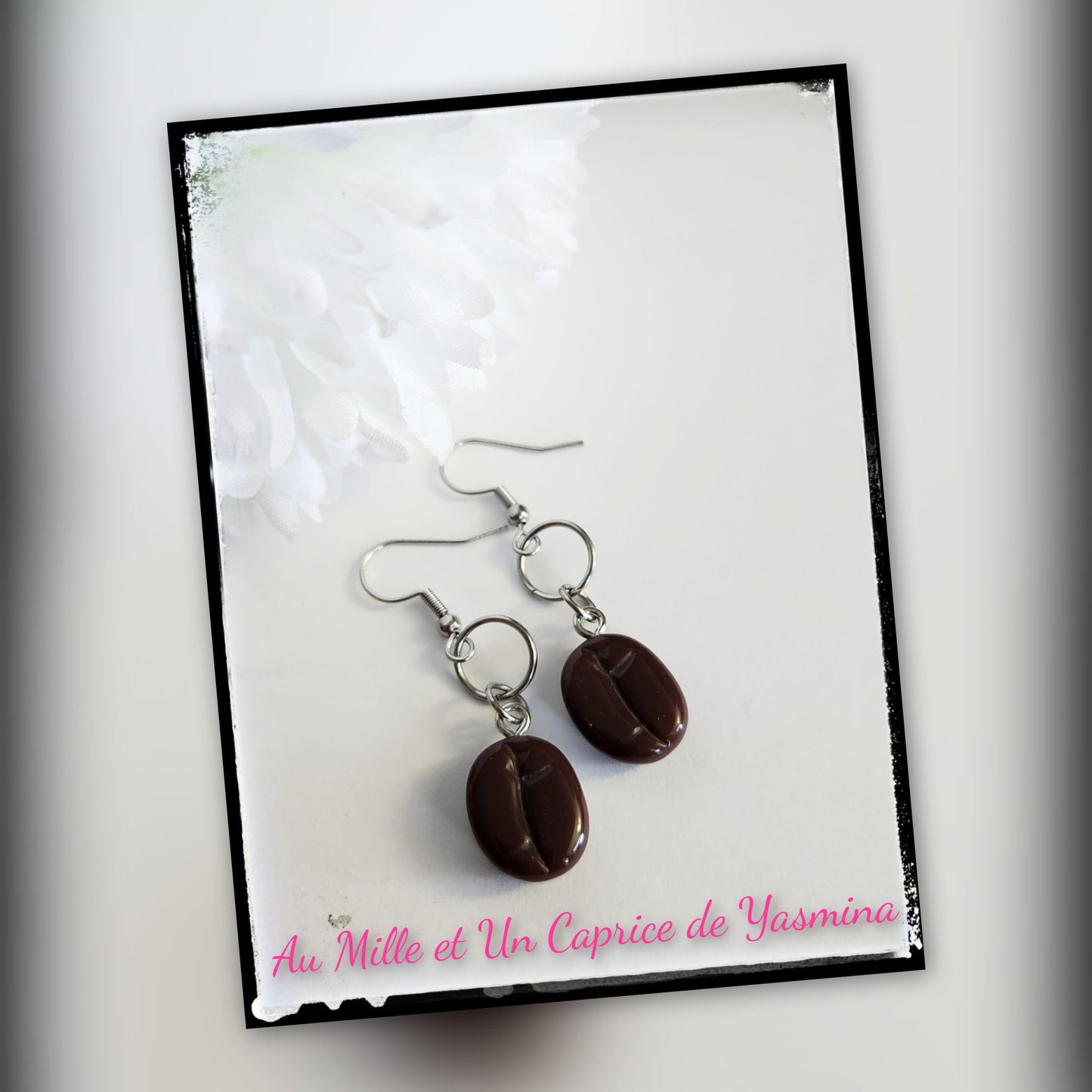 Boucles d'oreilles • Café
