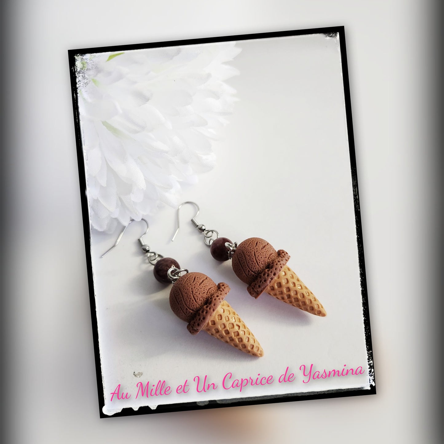 Earrings • Chocolate Ice cream