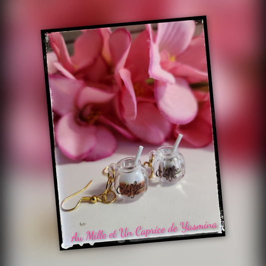 Earrings • Coffee